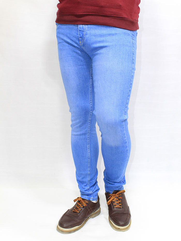 شلوار مردانه جین آبی روشن مدل 220