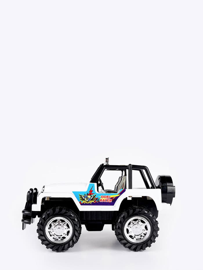 ماشین بازی جیپ درج توی Dorj Toy سفید
