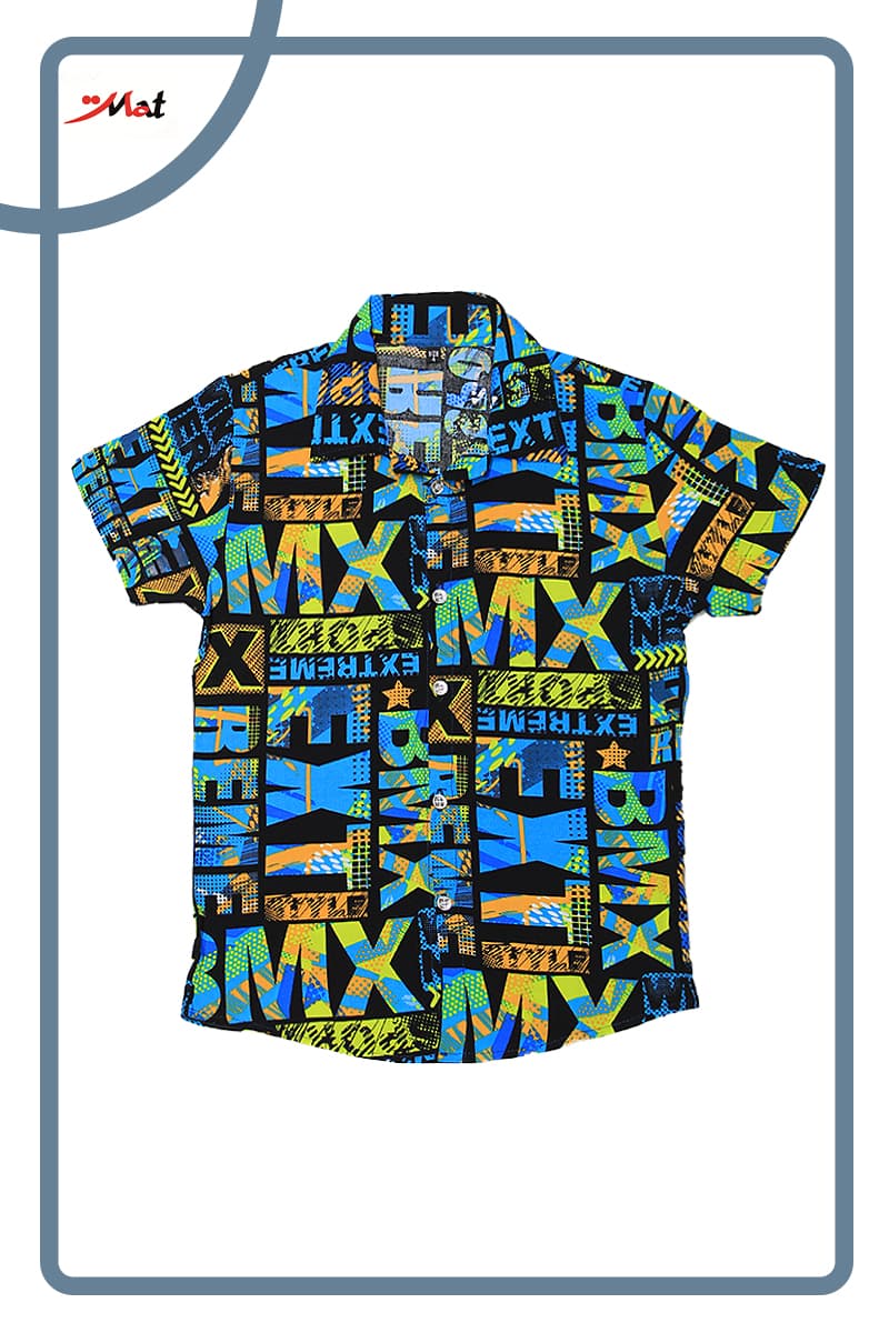 پیراهن پسرانه هاوایی طرح 3 سایز 7