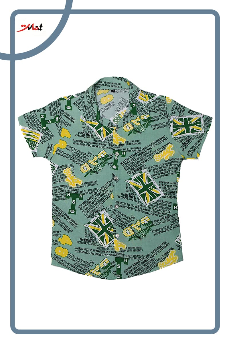 پیراهن پسرانه هاوایی طرح 4 سایز 7
